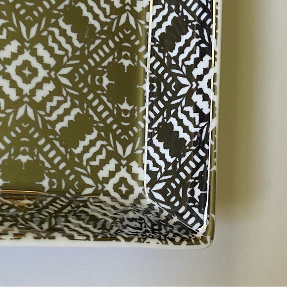 J. Crew Ceramic Trinket Dish Jewelry Organizer Silver EUC Men’s Women’s keys 5.5 - Picture 11 of 16